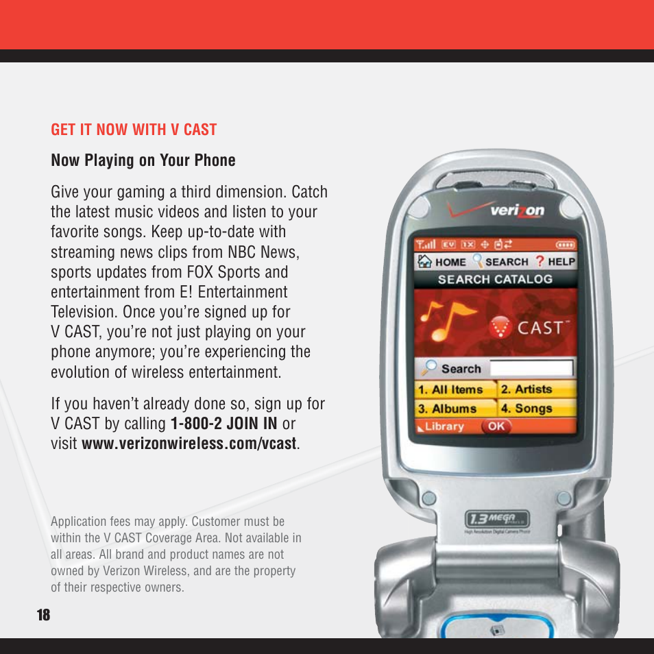 Verizon V CAST MUSIC VX8100 User Manual | Page 20 / 86