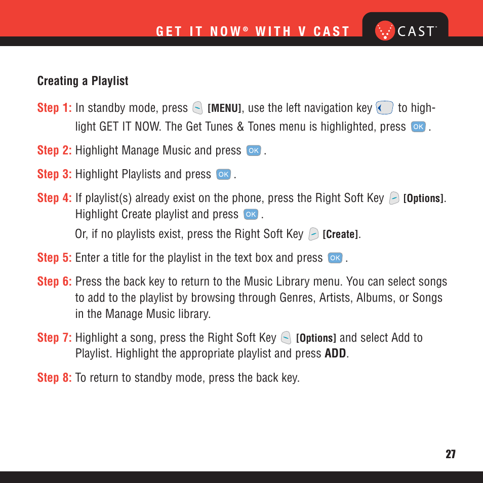 Verizon V CAST MUSIC VX8100 User Manual | Page 29 / 86