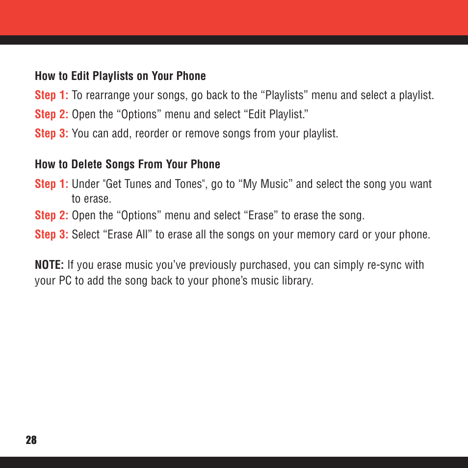 Verizon V CAST MUSIC VX8100 User Manual | Page 30 / 86