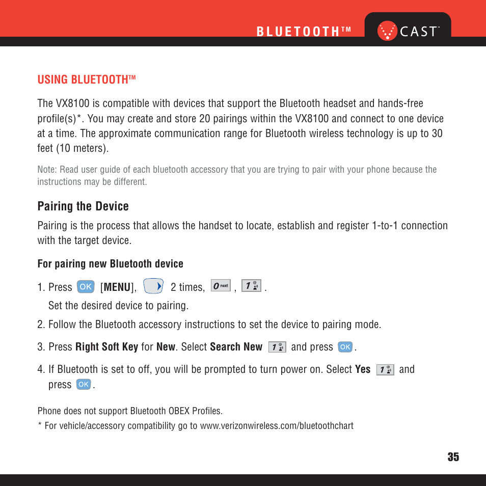 Verizon V CAST MUSIC VX8100 User Manual | Page 37 / 86