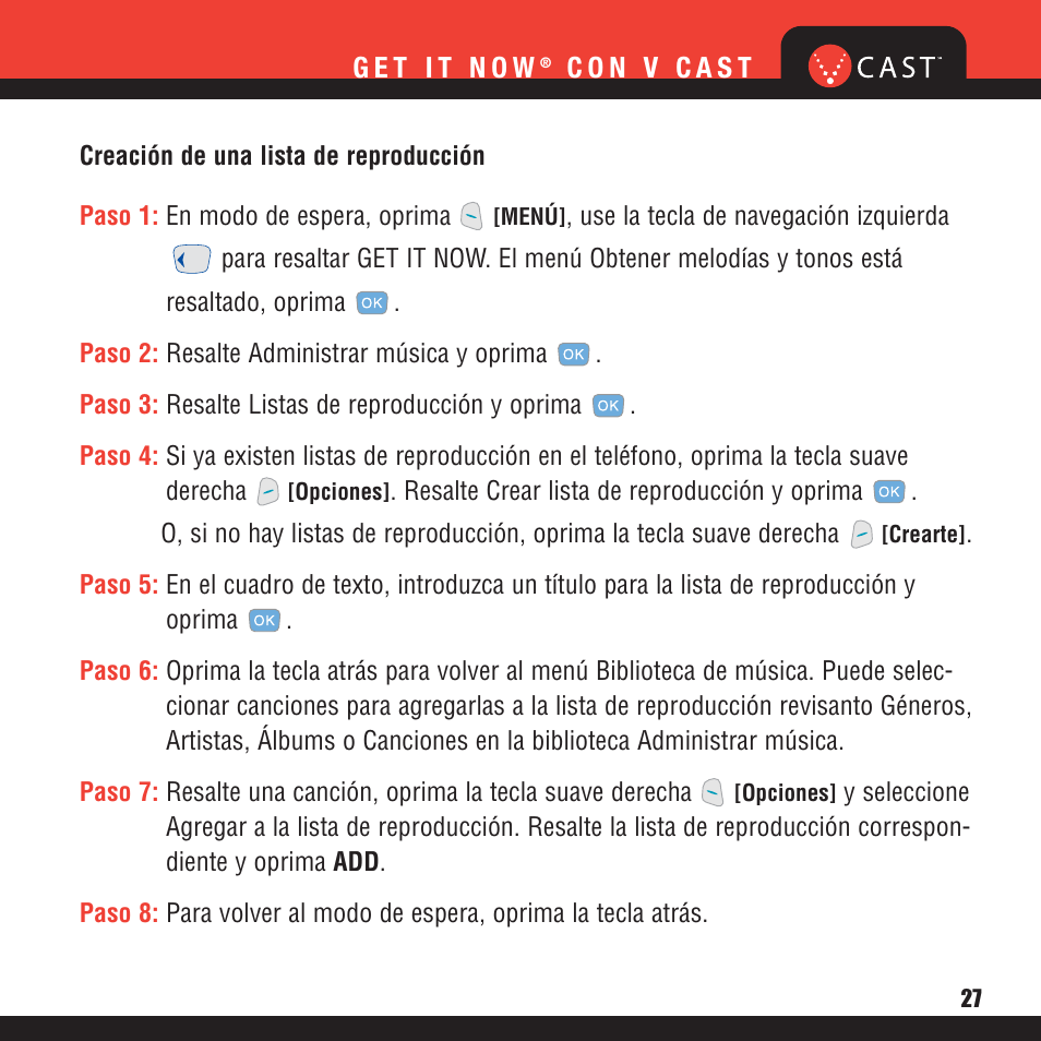 Verizon V CAST MUSIC VX8100 User Manual | Page 71 / 86