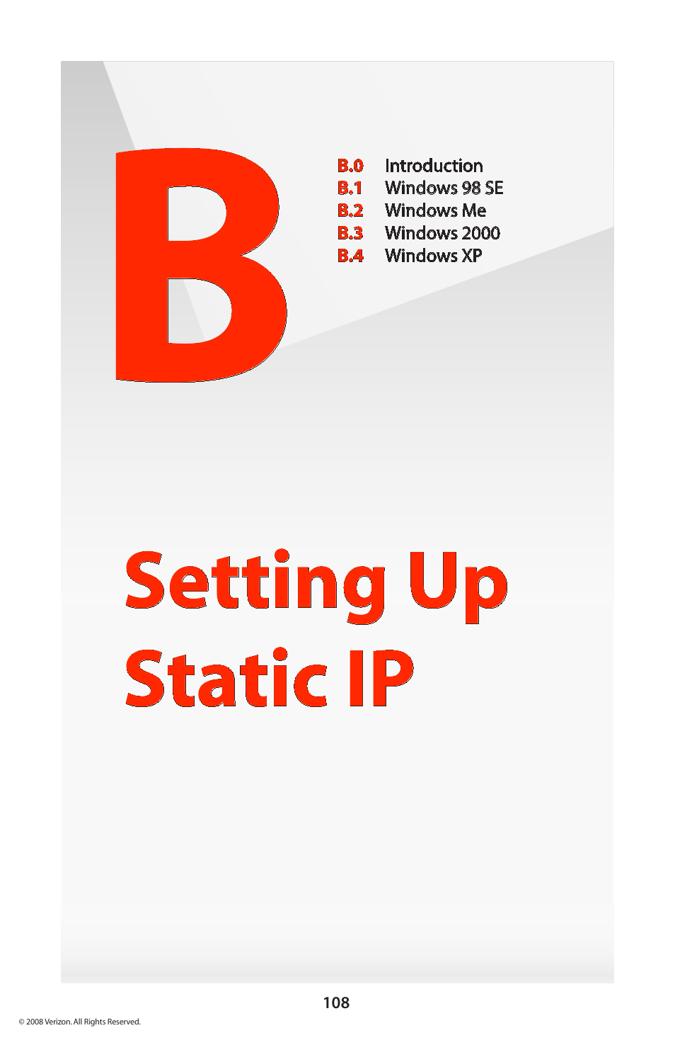 Setting up static ip | Verizon GT704WGB User Manual | Page 109 / 144