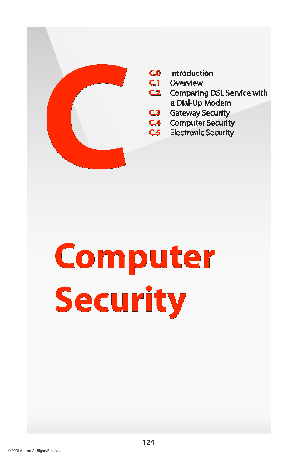 Computer security | Verizon GT704WGB User Manual | Page 125 / 144
