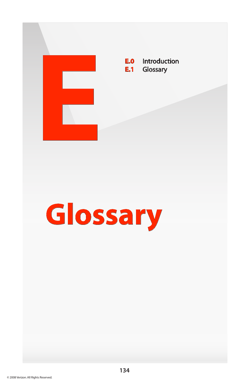 Glossary | Verizon GT704WGB User Manual | Page 135 / 144