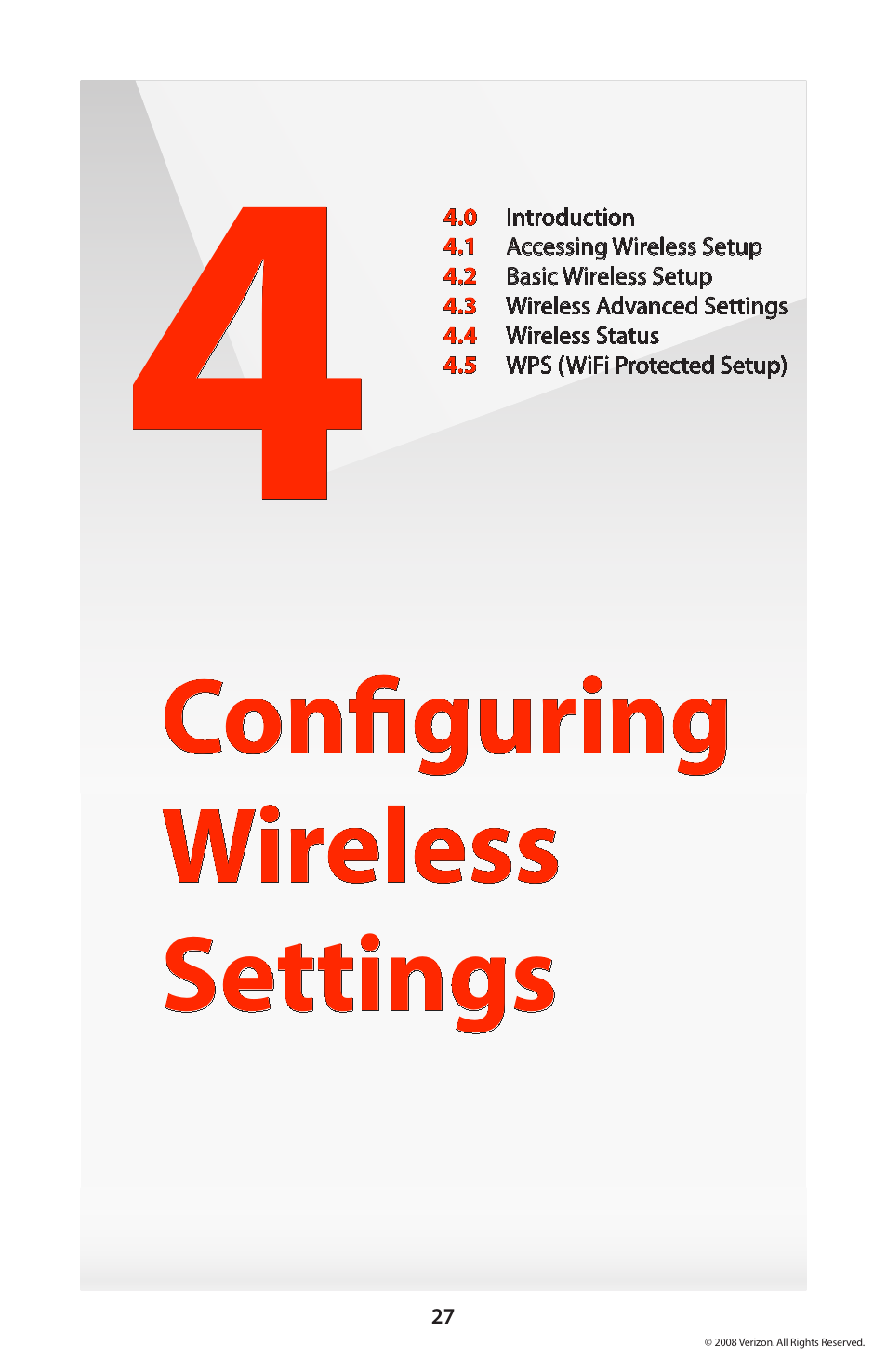 Configuring wireless settings | Verizon GT704WGB User Manual | Page 28 / 144