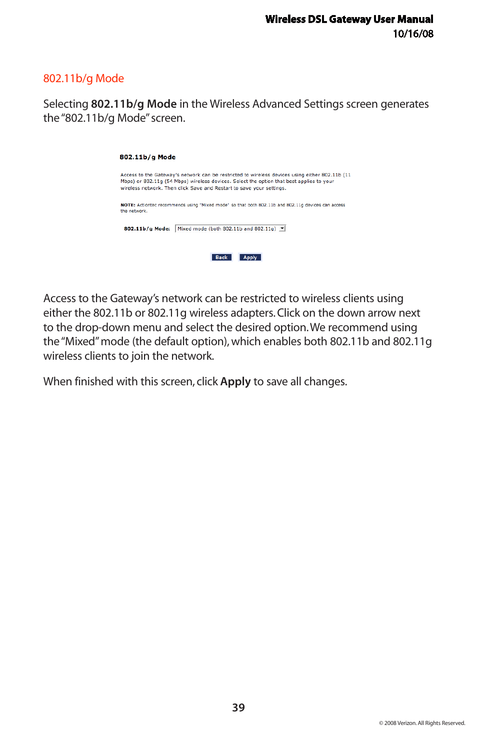 Verizon GT704WGB User Manual | Page 40 / 144