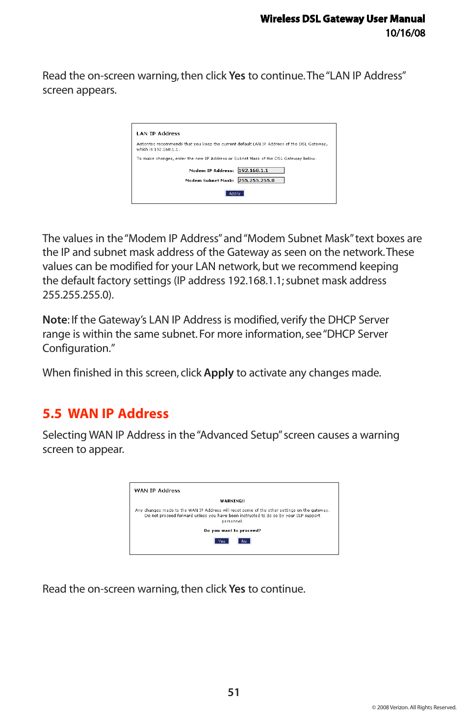 5 wan ip address | Verizon GT704WGB User Manual | Page 52 / 144