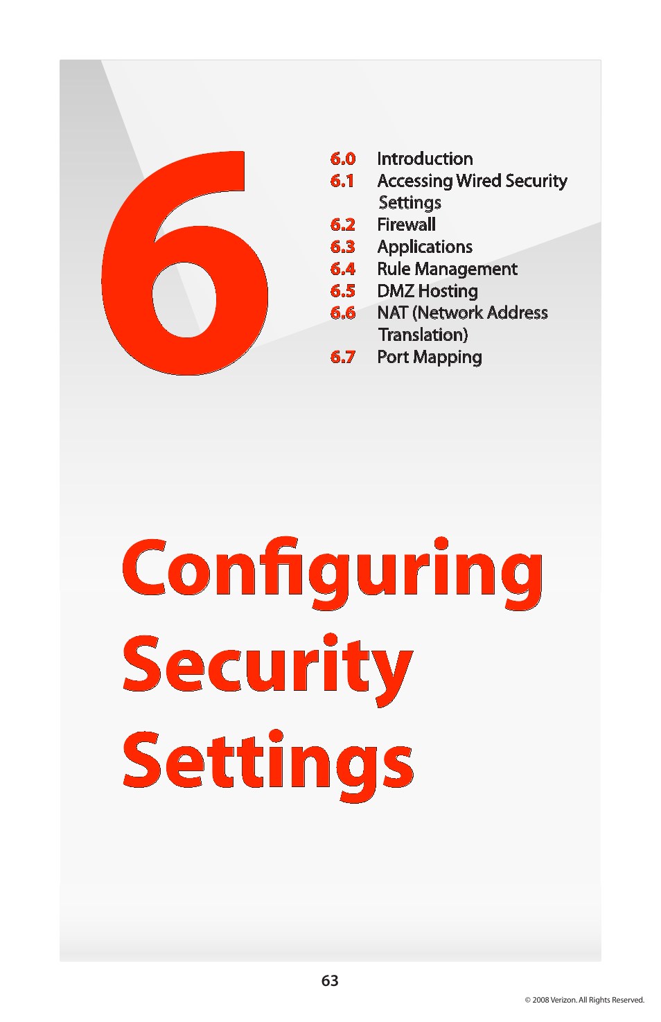 Configuring security settings | Verizon GT704WGB User Manual | Page 64 / 144