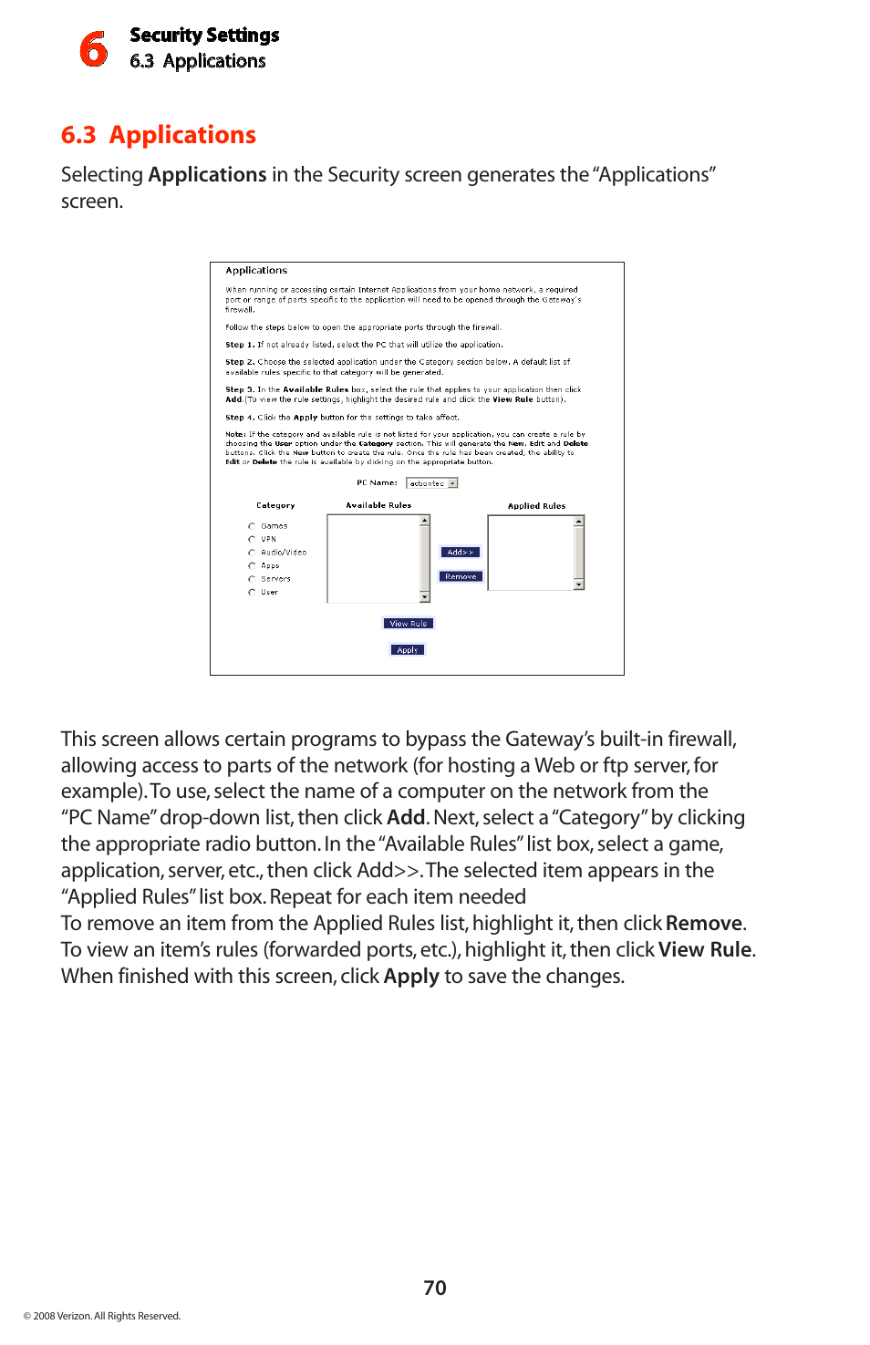 Verizon GT704WGB User Manual | Page 71 / 144