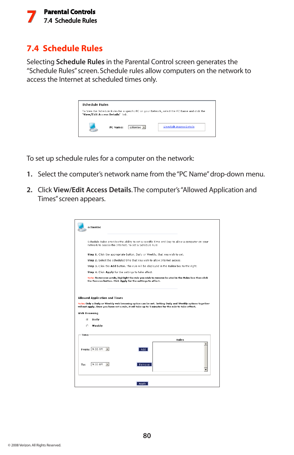 Verizon GT704WGB User Manual | Page 81 / 144