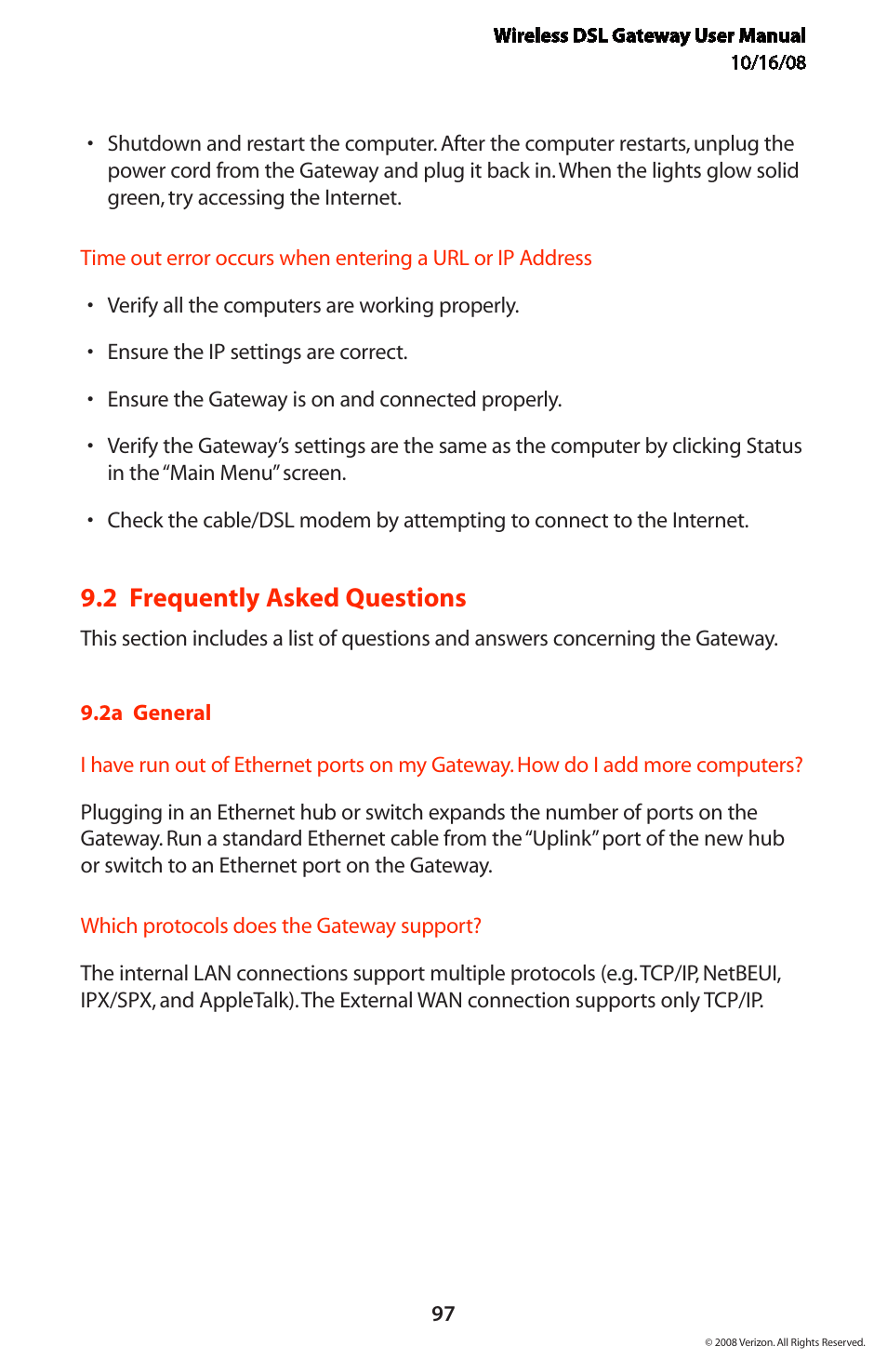 2 frequently asked questions | Verizon GT704WGB User Manual | Page 98 / 144