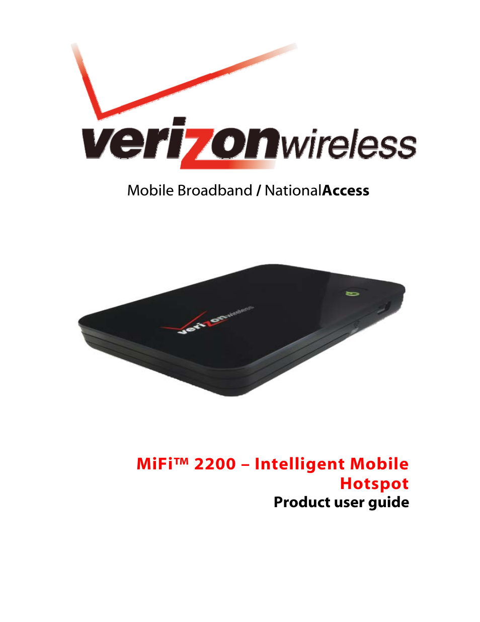 Verizon MiFi 2200 User Manual | 50 pages