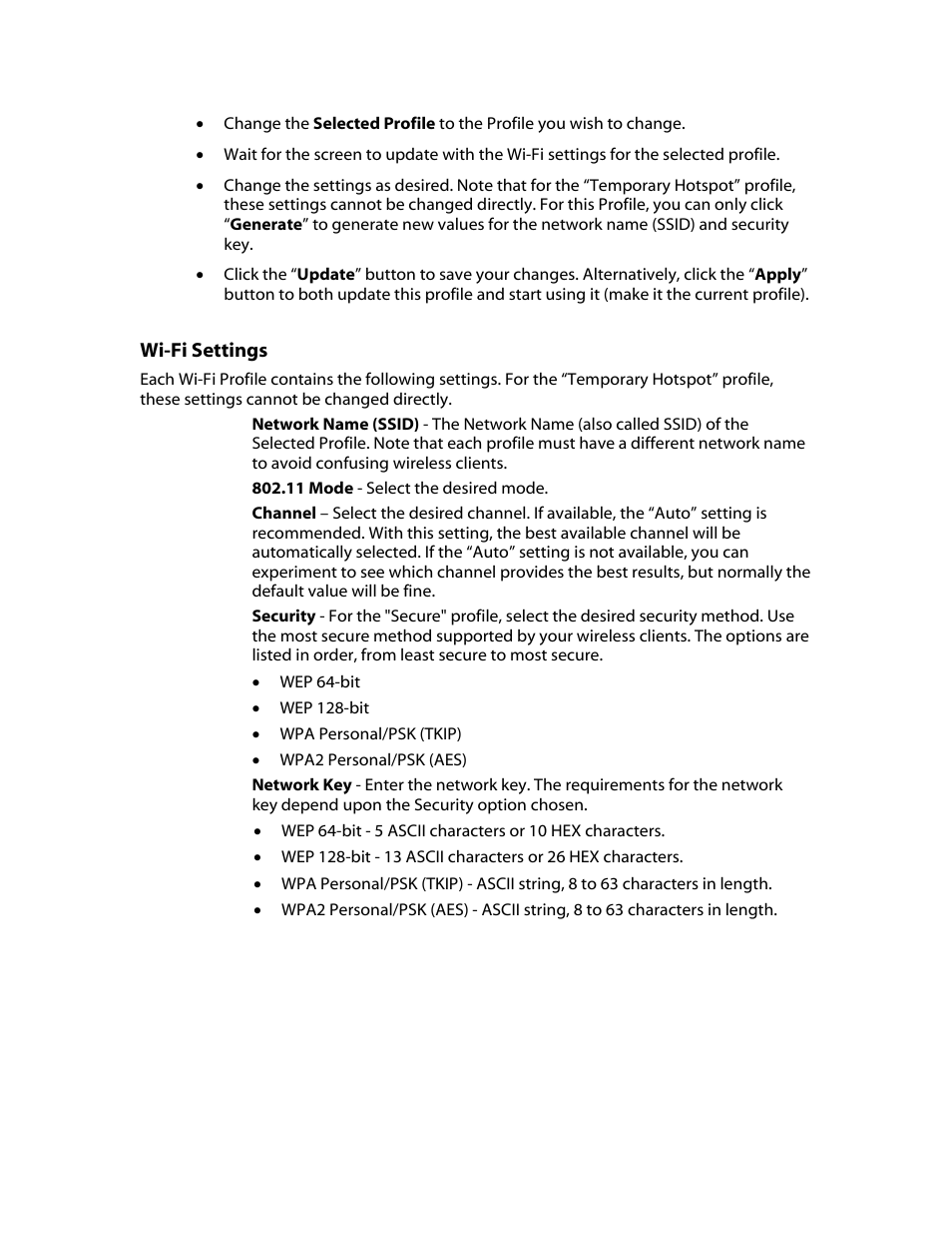 Wi-fi settings | Verizon MiFi 2200 User Manual | Page 26 / 50