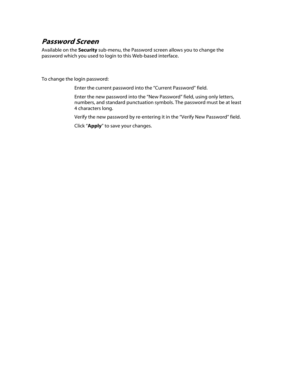 Password screen | Verizon MiFi 2200 User Manual | Page 29 / 50