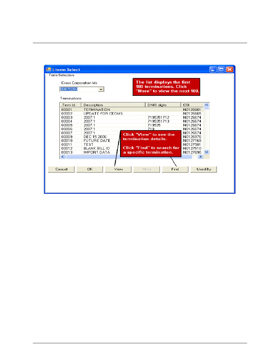 Termination selection (quick), Termination selection (quick) -5 | Verizon Network Manager Nodes User Manual | Page 33 / 69