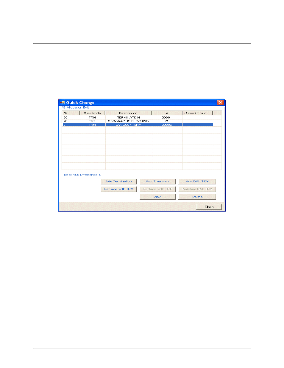 Delete a termination or treatment (quick), Delete a termination or treatment (quick) -8 | Verizon Network Manager Nodes User Manual | Page 36 / 69