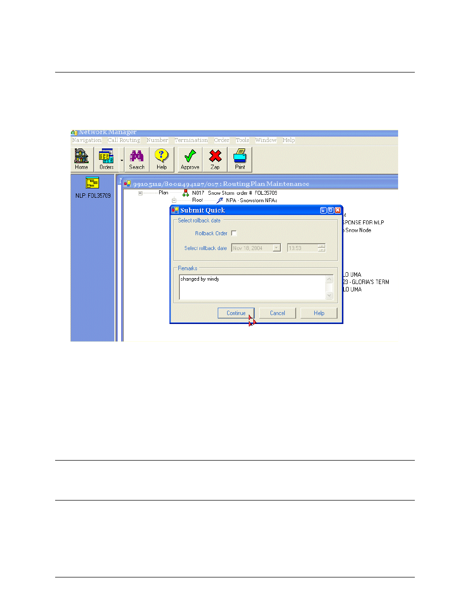 Limited quick, cont’d | Verizon Network Manager Nodes User Manual | Page 40 / 69