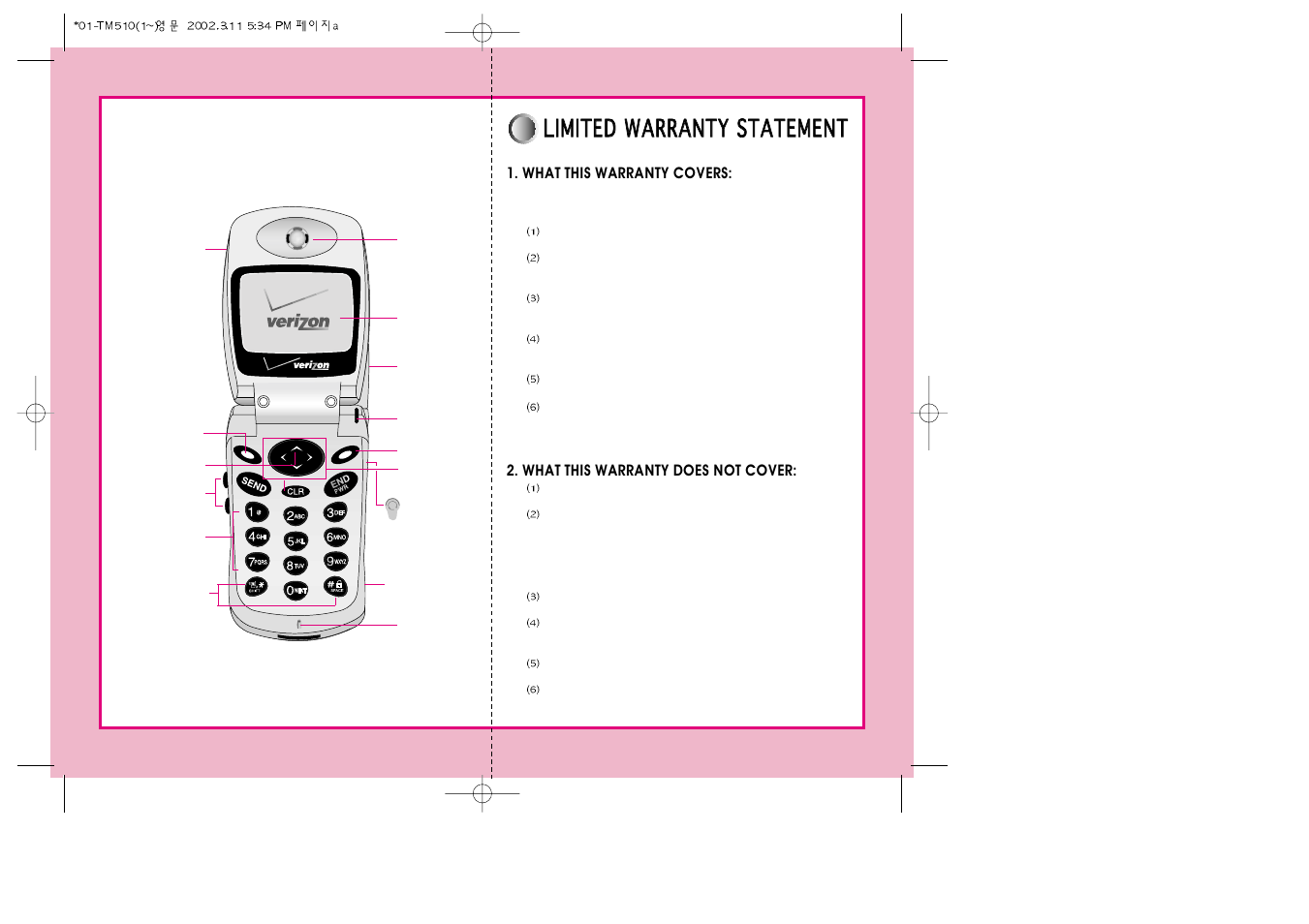 Verizon LG-TM510 User Manual | Page 2 / 54