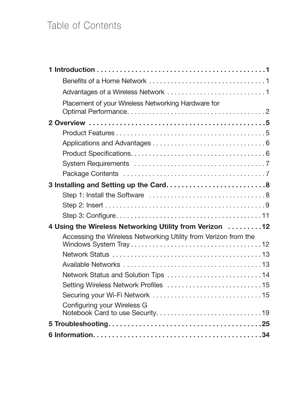 Verizon VZ4010 User Manual | Page 2 / 39
