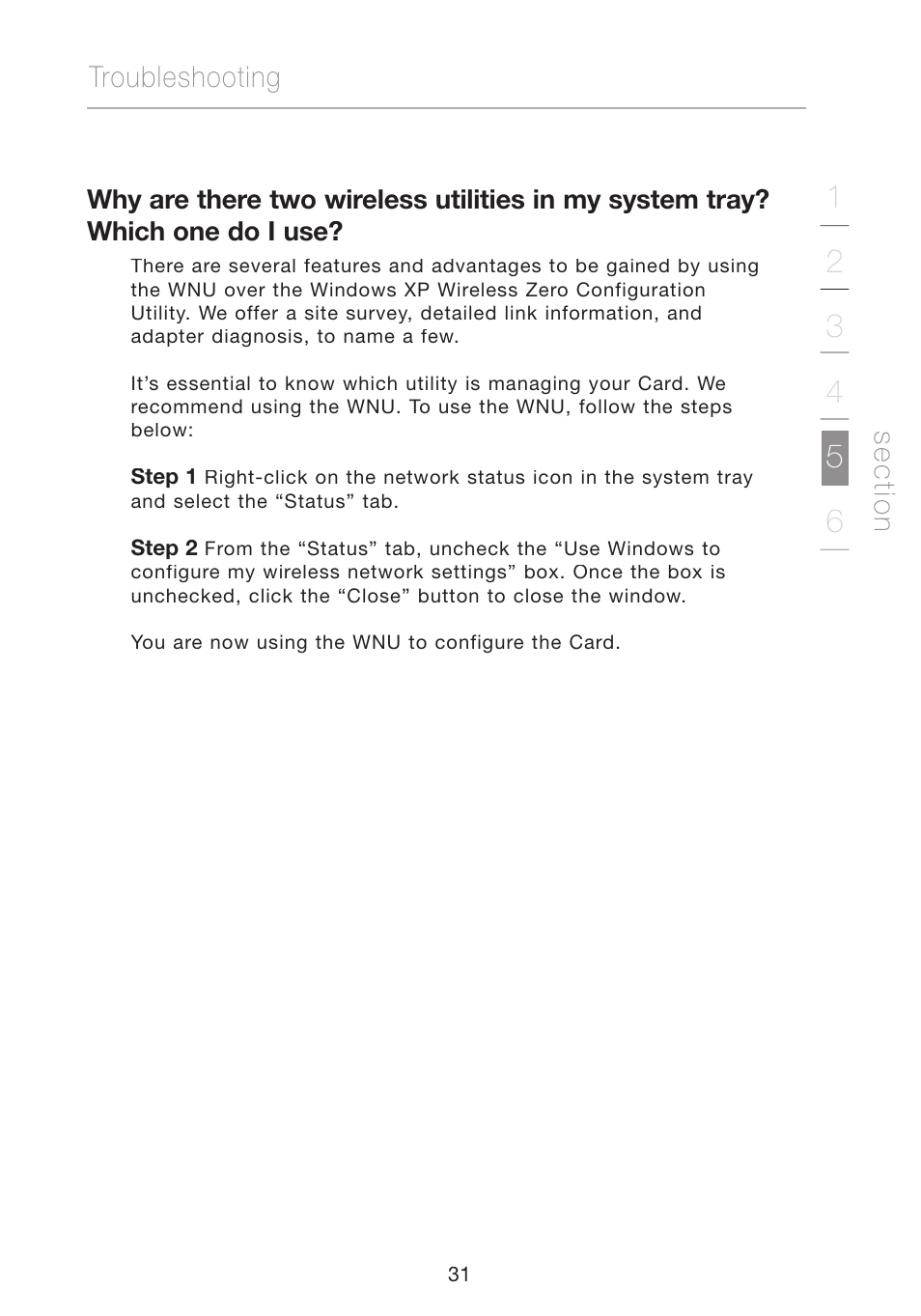 Troubleshooting, Se c tio n | Verizon VZ4010 User Manual | Page 33 / 39