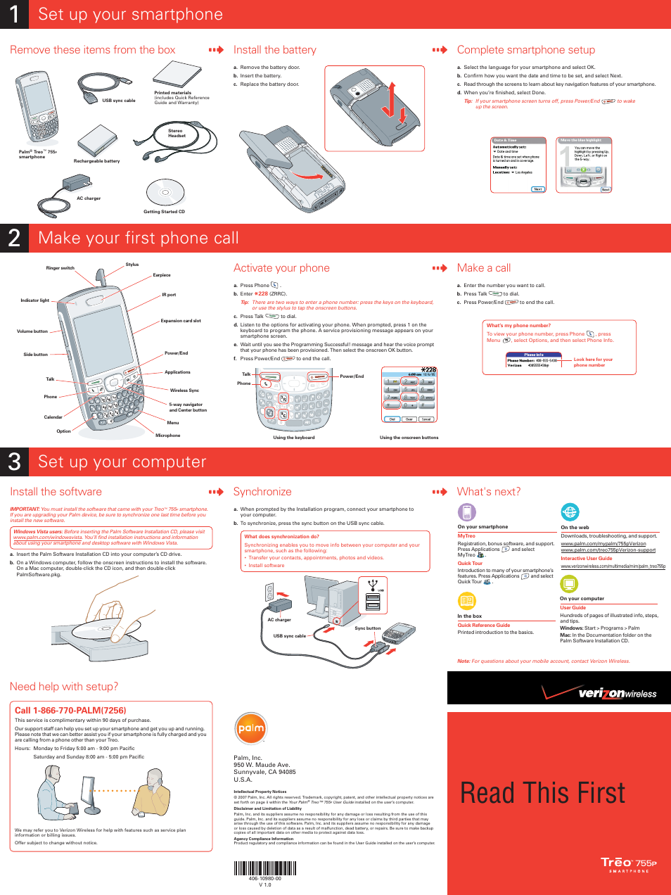 Verizon 755P User Manual | 2 pages