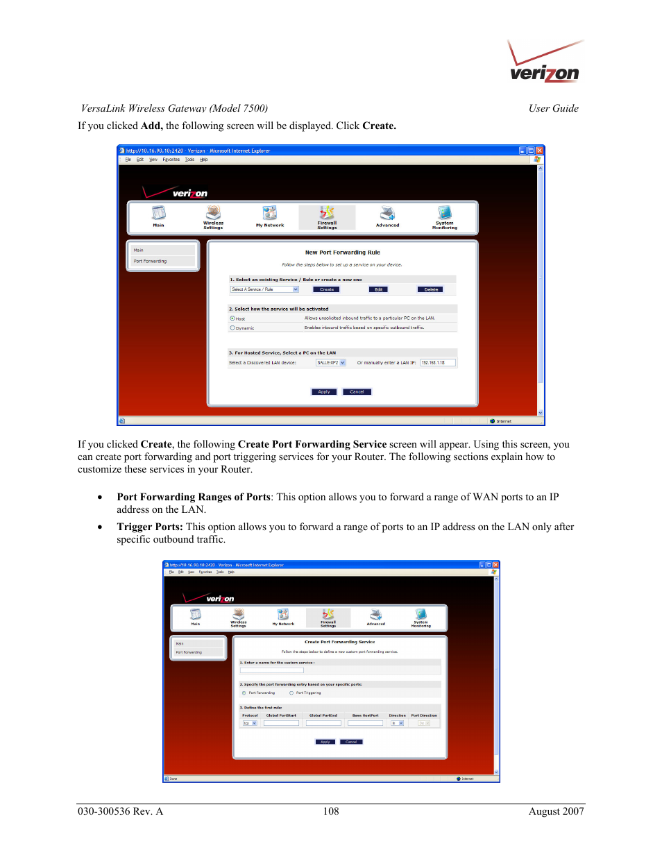 Verizon 7500 User Manual | Page 108 / 186