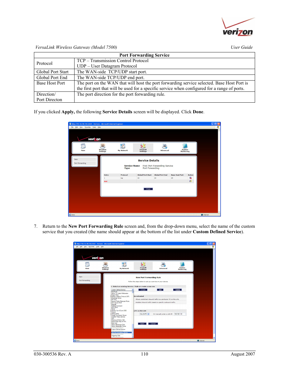 Verizon 7500 User Manual | Page 110 / 186