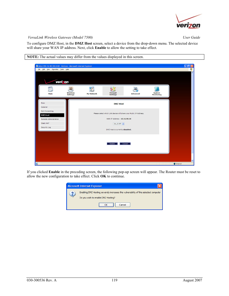 Verizon 7500 User Manual | Page 119 / 186