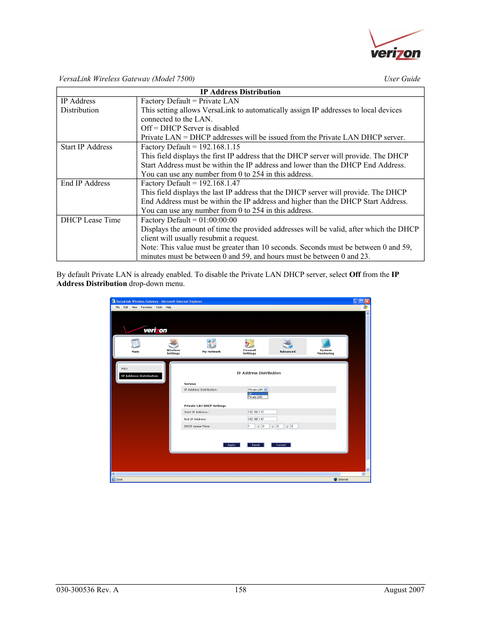 Verizon 7500 User Manual | Page 158 / 186