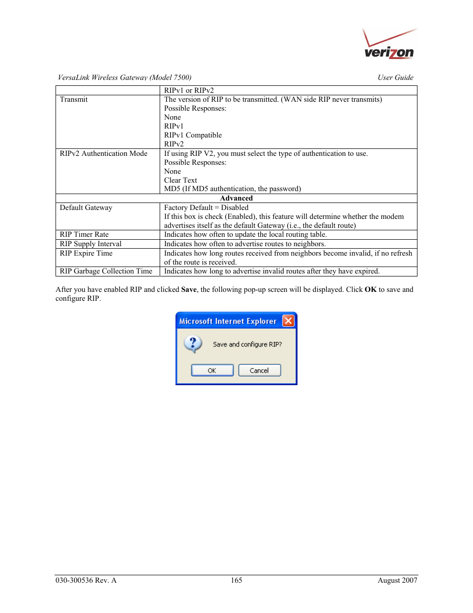 Verizon 7500 User Manual | Page 165 / 186