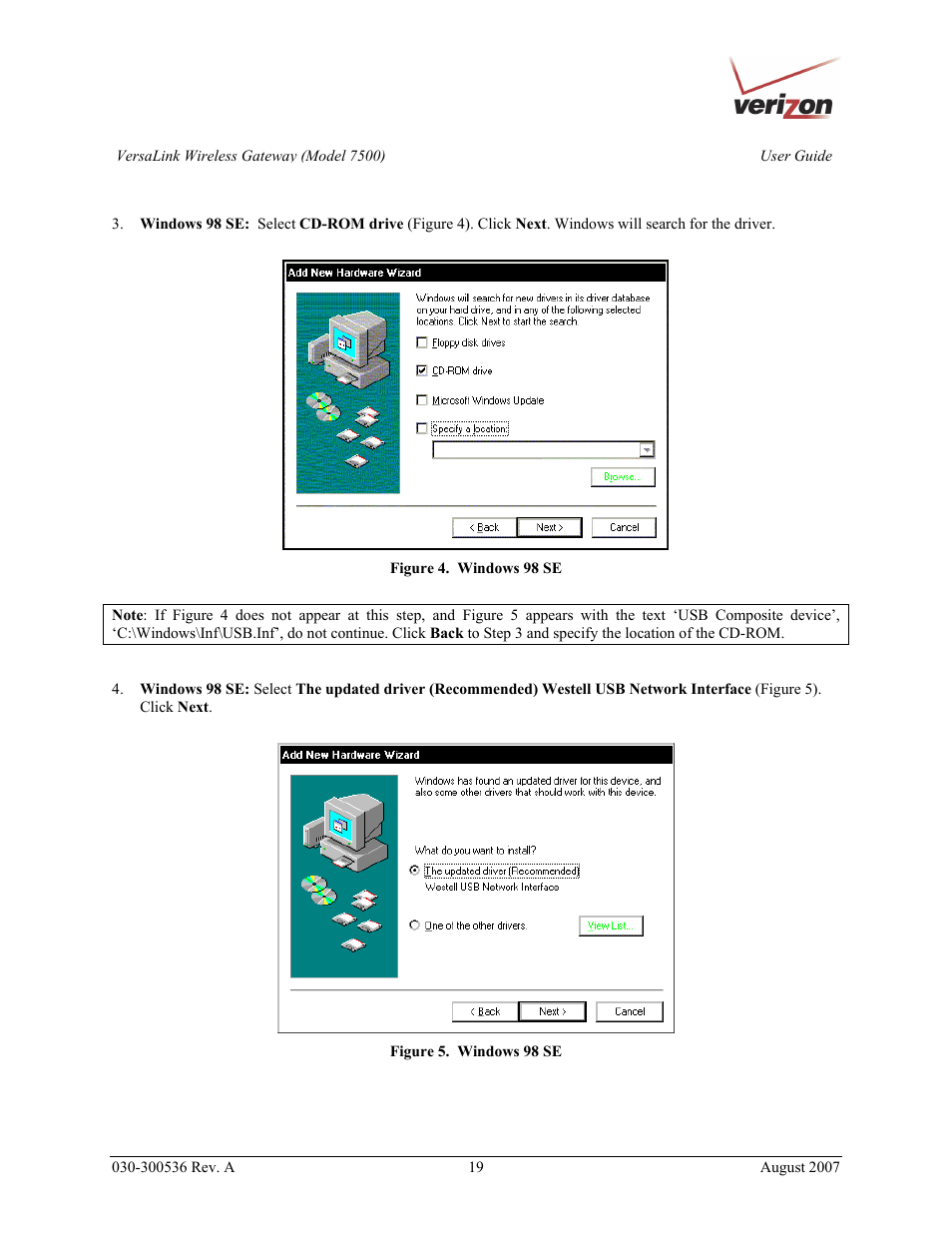 Verizon 7500 User Manual | Page 19 / 186