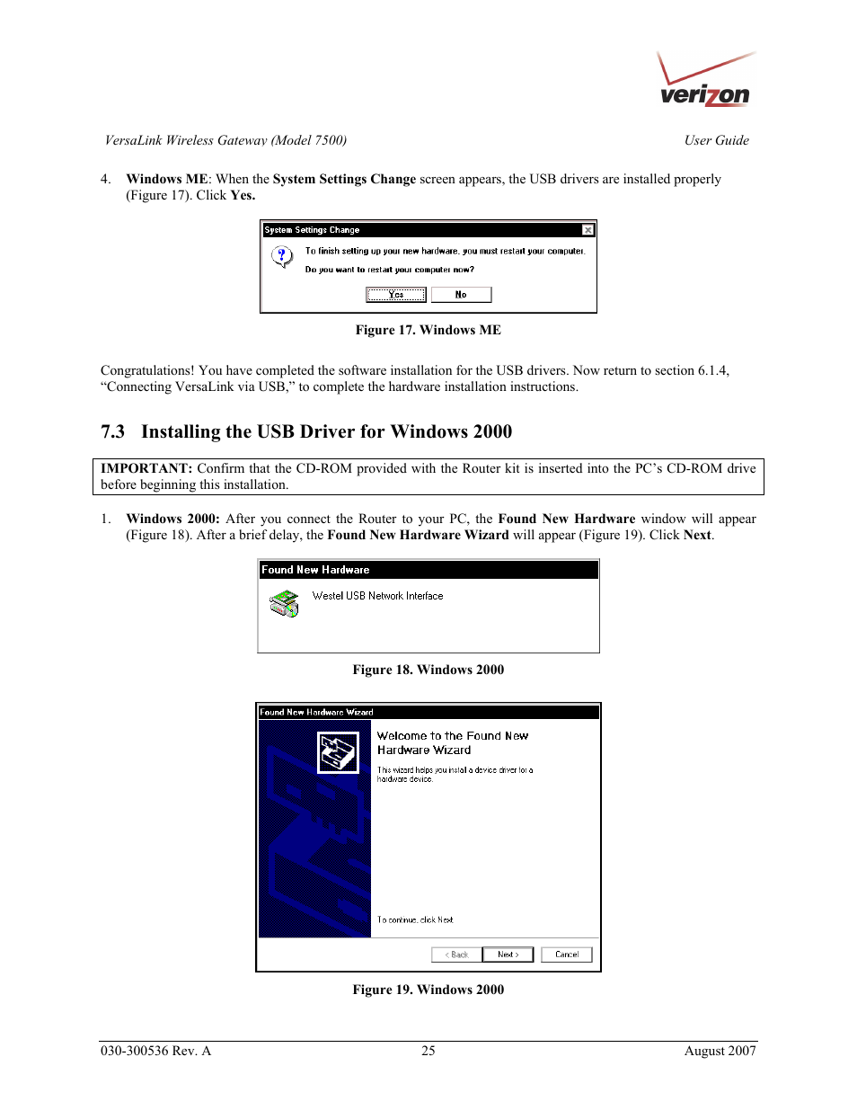 Verizon 7500 User Manual | Page 25 / 186