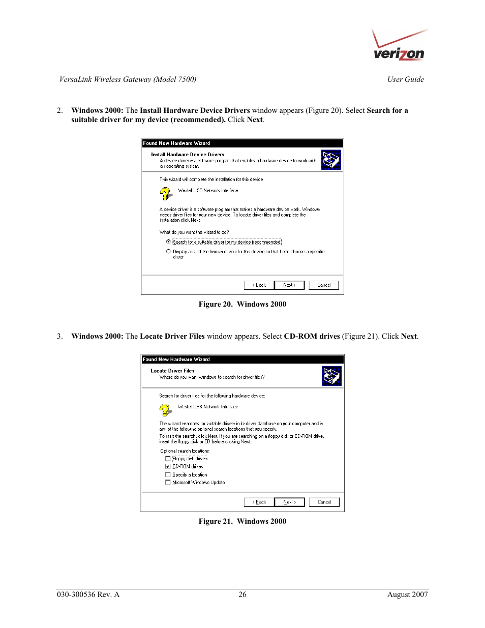Verizon 7500 User Manual | Page 26 / 186
