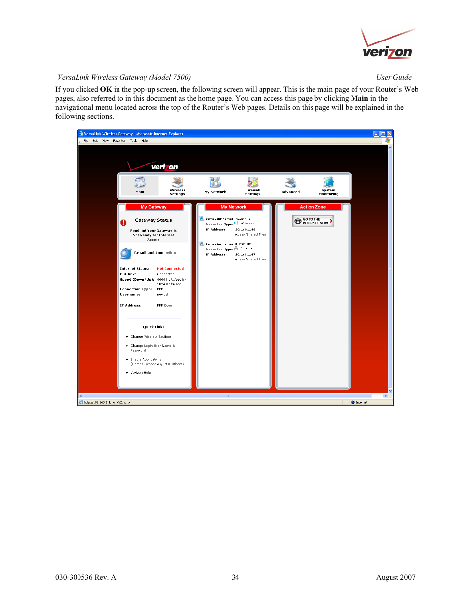 Verizon 7500 User Manual | Page 34 / 186