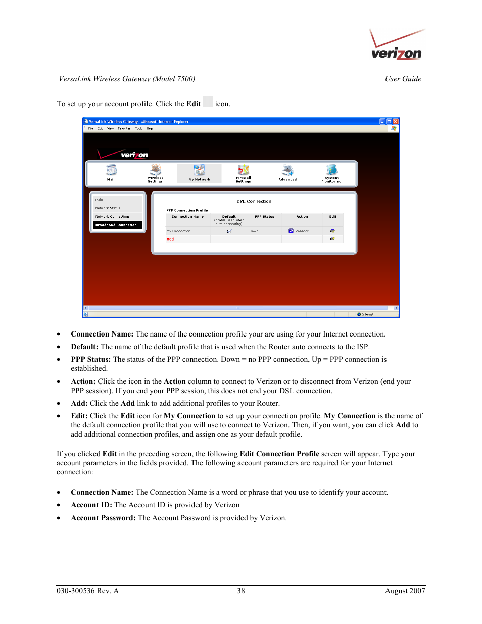 Verizon 7500 User Manual | Page 38 / 186