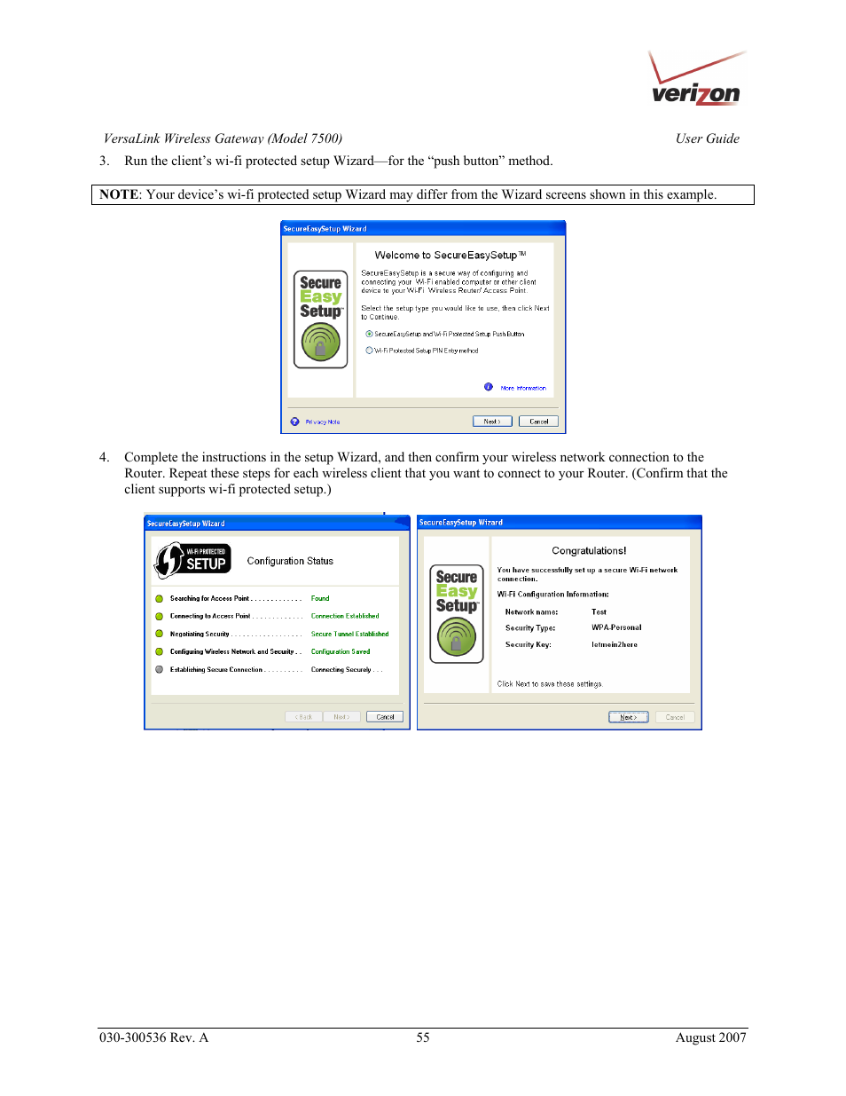 Verizon 7500 User Manual | Page 55 / 186