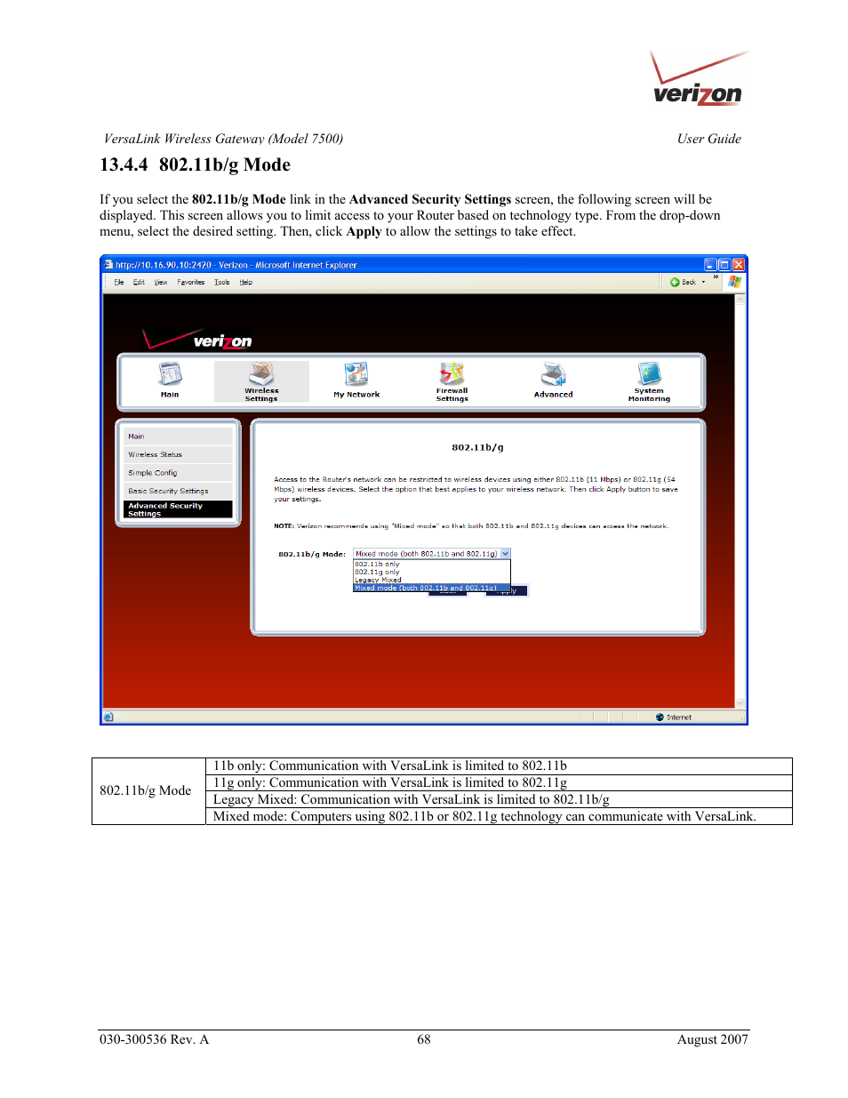 Verizon 7500 User Manual | Page 68 / 186