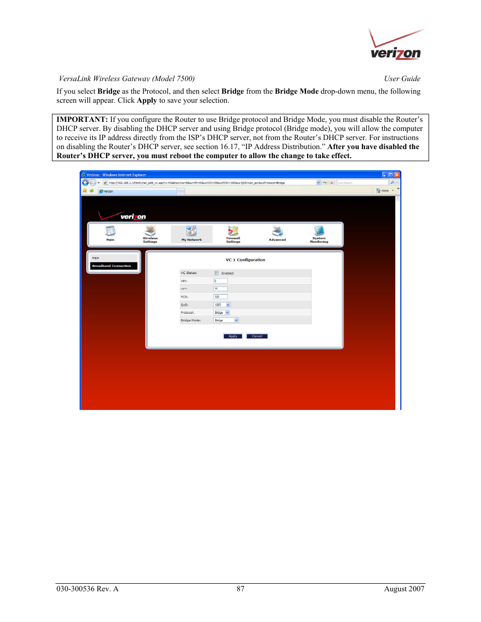 Verizon 7500 User Manual | Page 87 / 186