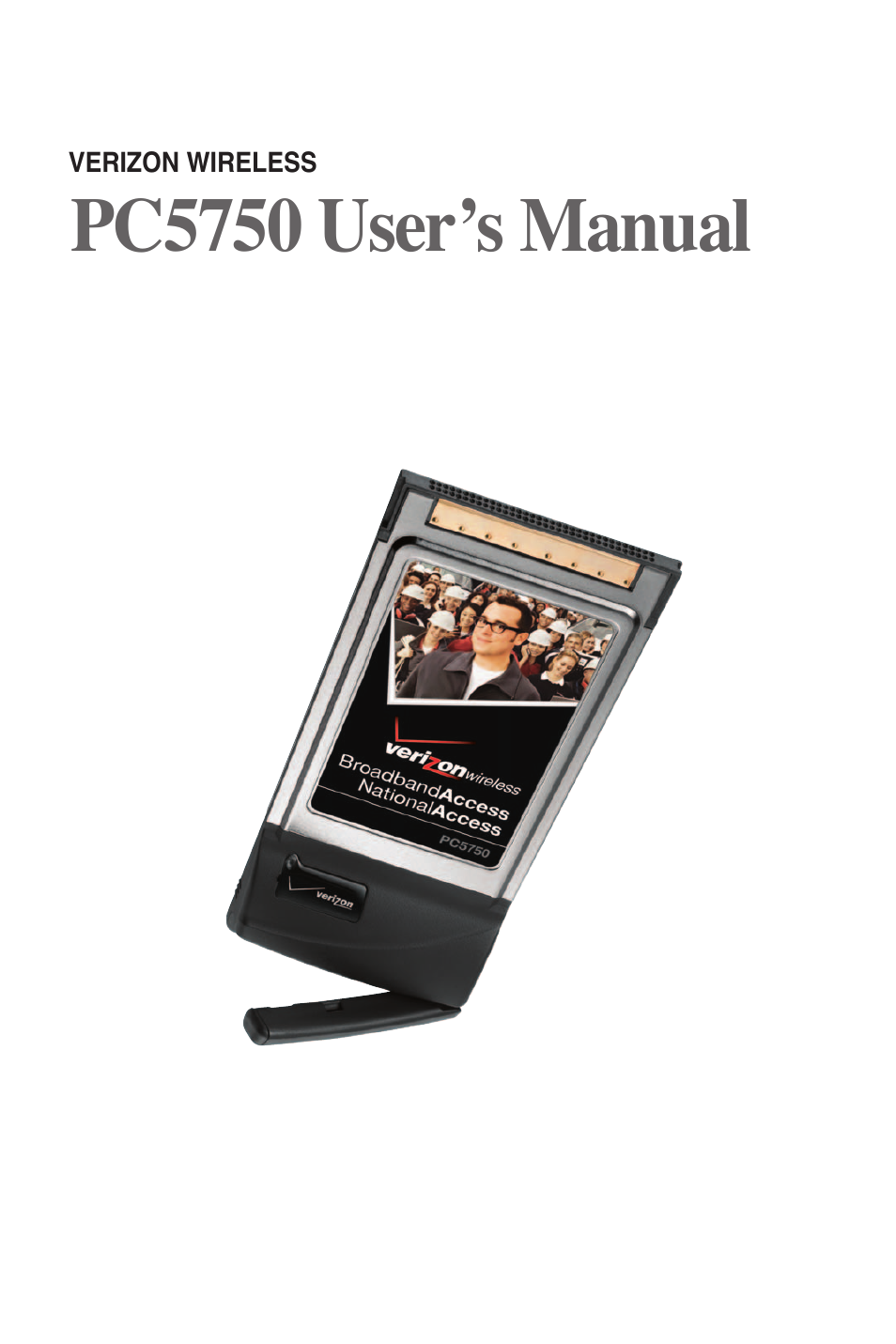 Verizon PC5750 User Manual | 18 pages