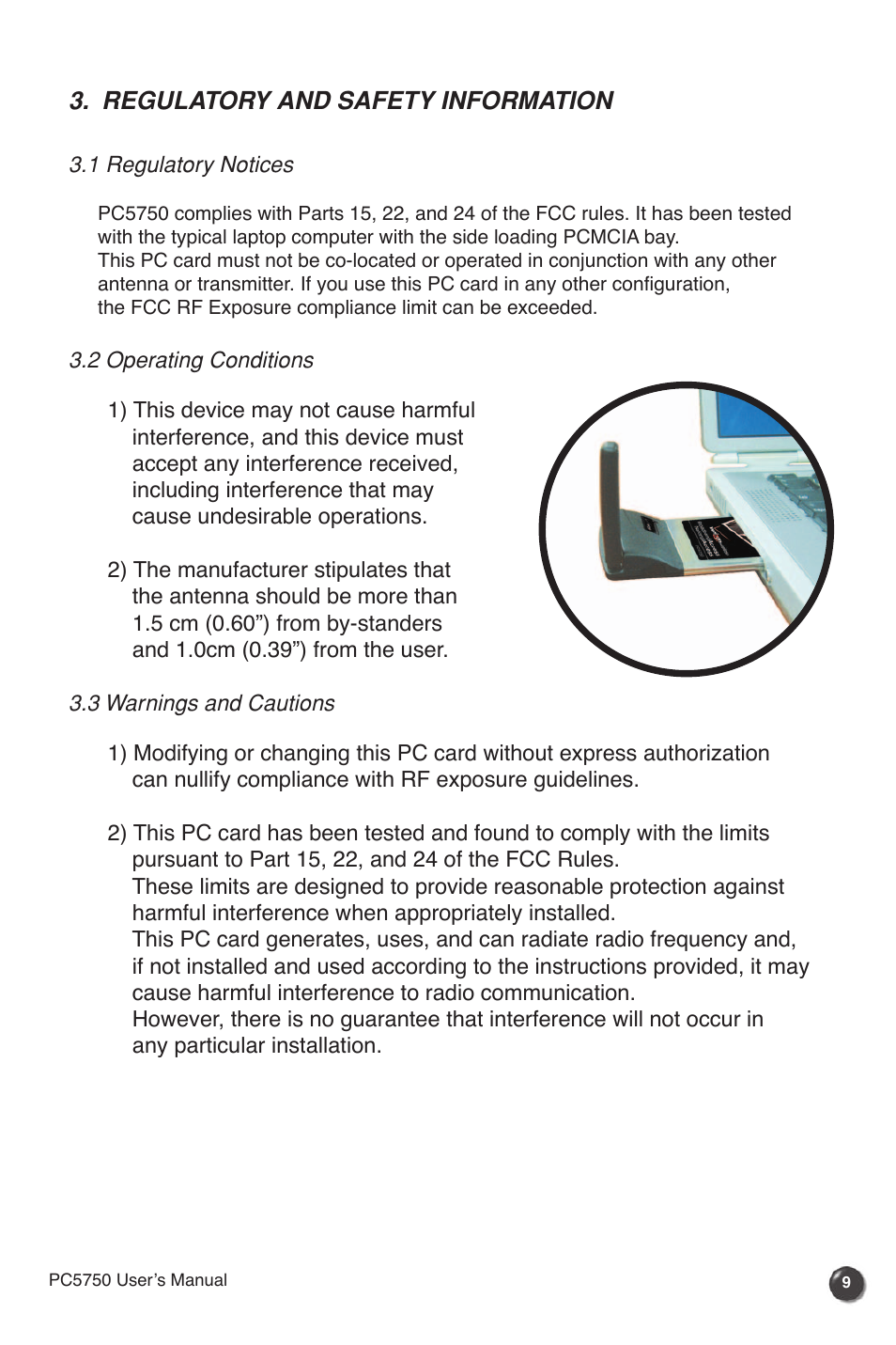 Regulatory and safety information | Verizon PC5750 User Manual | Page 11 / 18