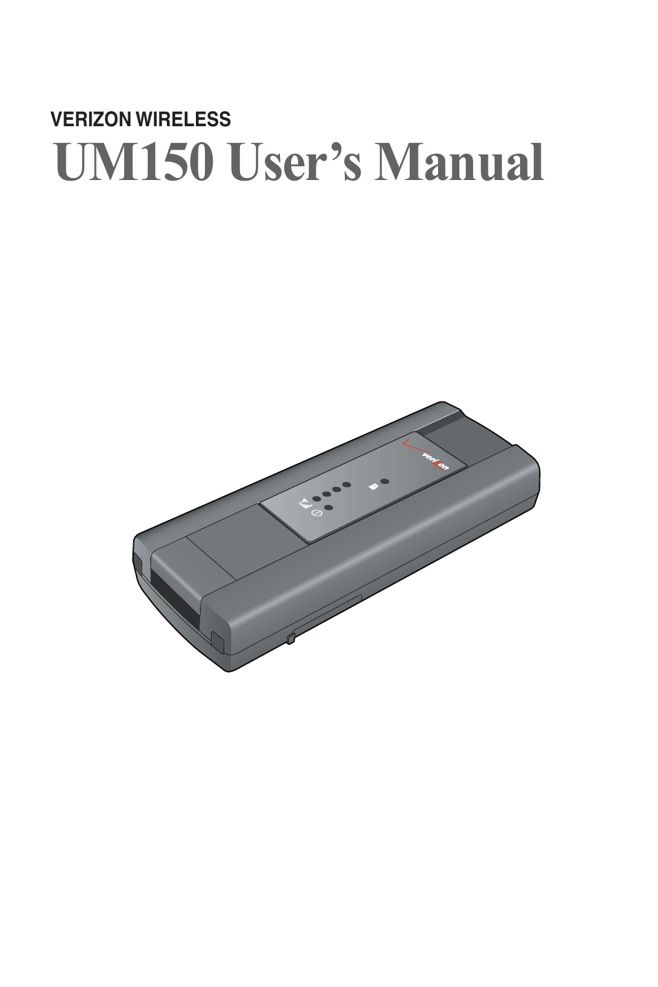 Verizon UM150 User Manual | 20 pages