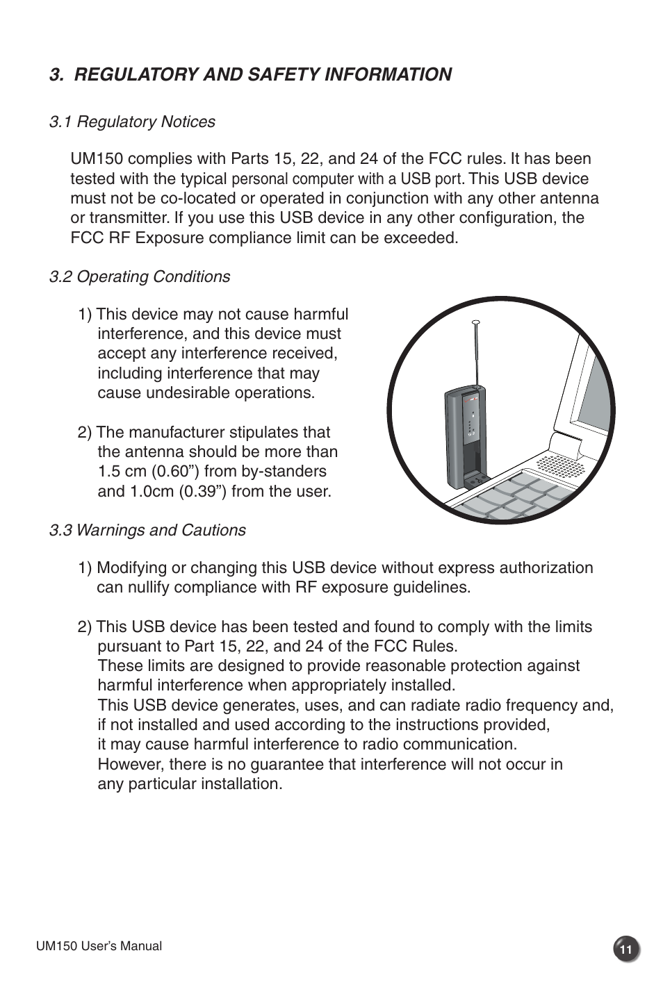 Regulatory and safety information | Verizon UM150 User Manual | Page 13 / 20