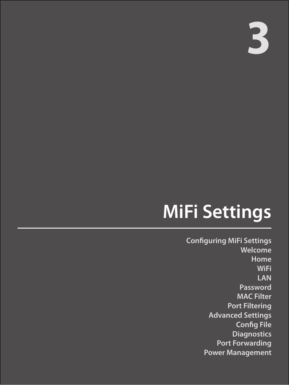 Mifi settings | Verizon Wireless Intelligent Mobile Hotspot MiFi 2200 User Manual | Page 32 / 80