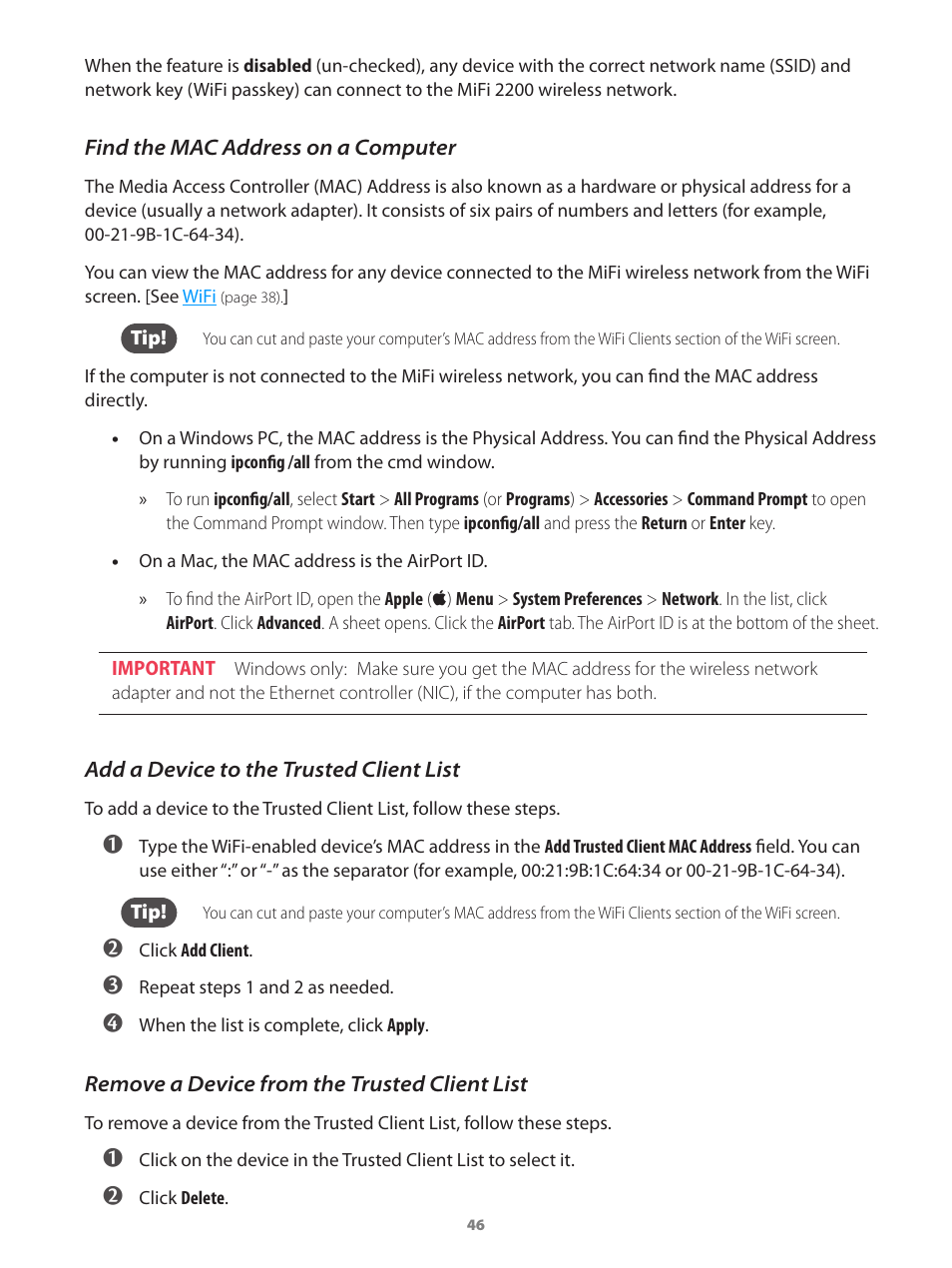 Verizon Wireless Intelligent Mobile Hotspot MiFi 2200 User Manual | Page 47 / 80