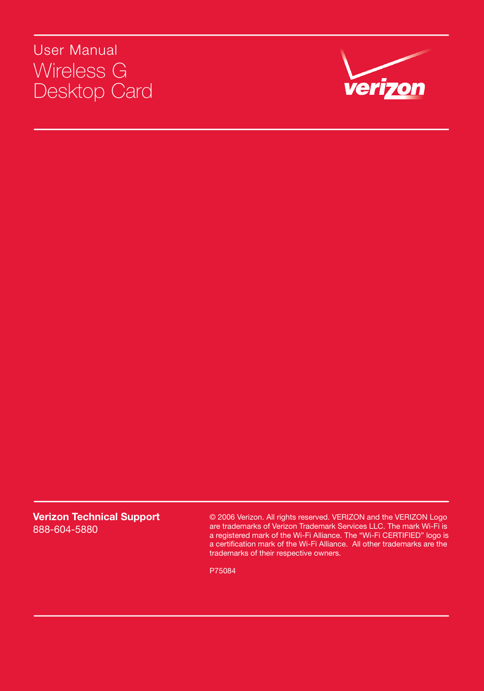 Wireless g desktop card | Verizon VZ4000 User Manual | Page 41 / 41
