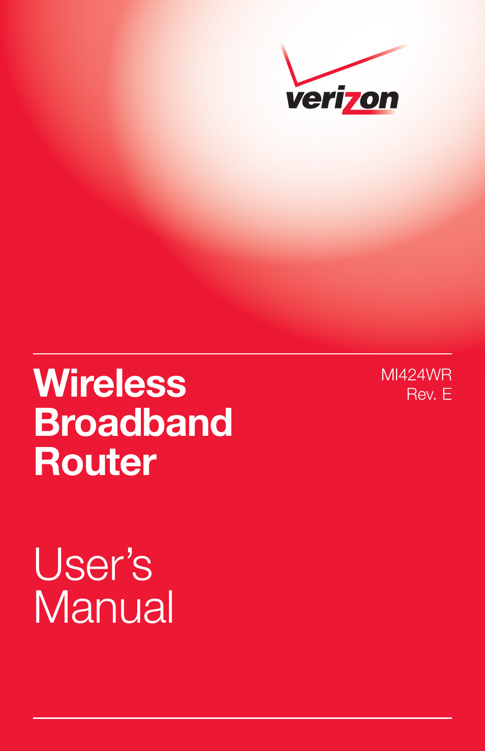 Verizon MI424WR User Manual | 163 pages