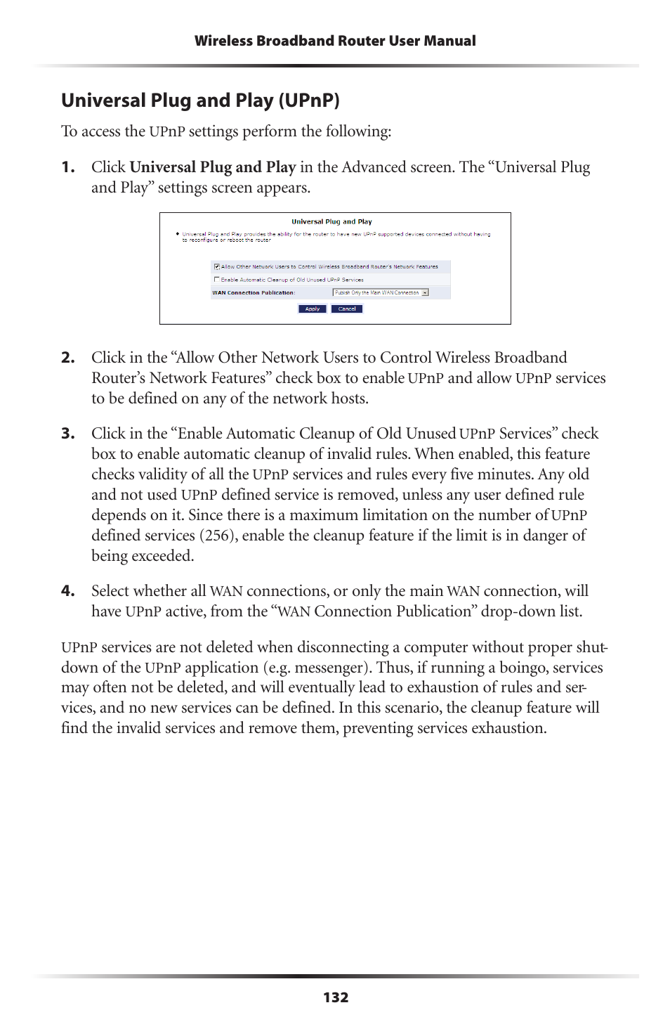 Universal plug and play (upnp) | Verizon MI424WR User Manual | Page 137 / 163
