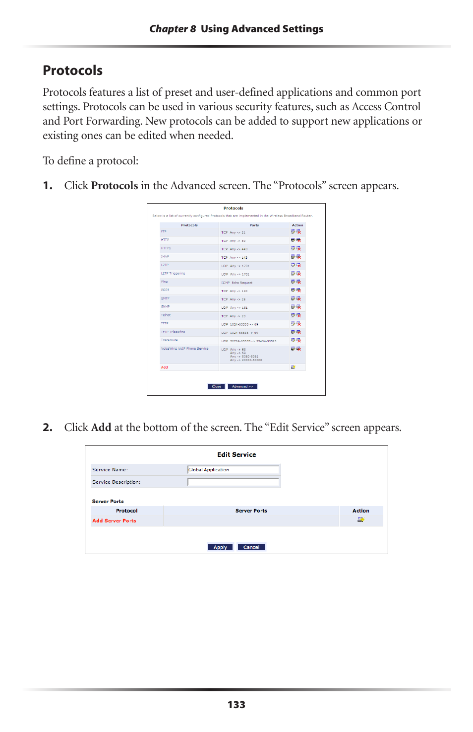 Protocols | Verizon MI424WR User Manual | Page 138 / 163