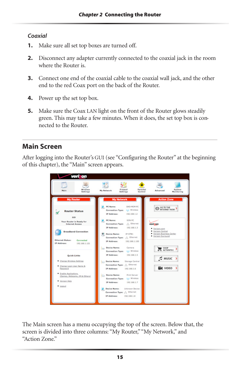 Main screen | Verizon MI424WR User Manual | Page 20 / 163