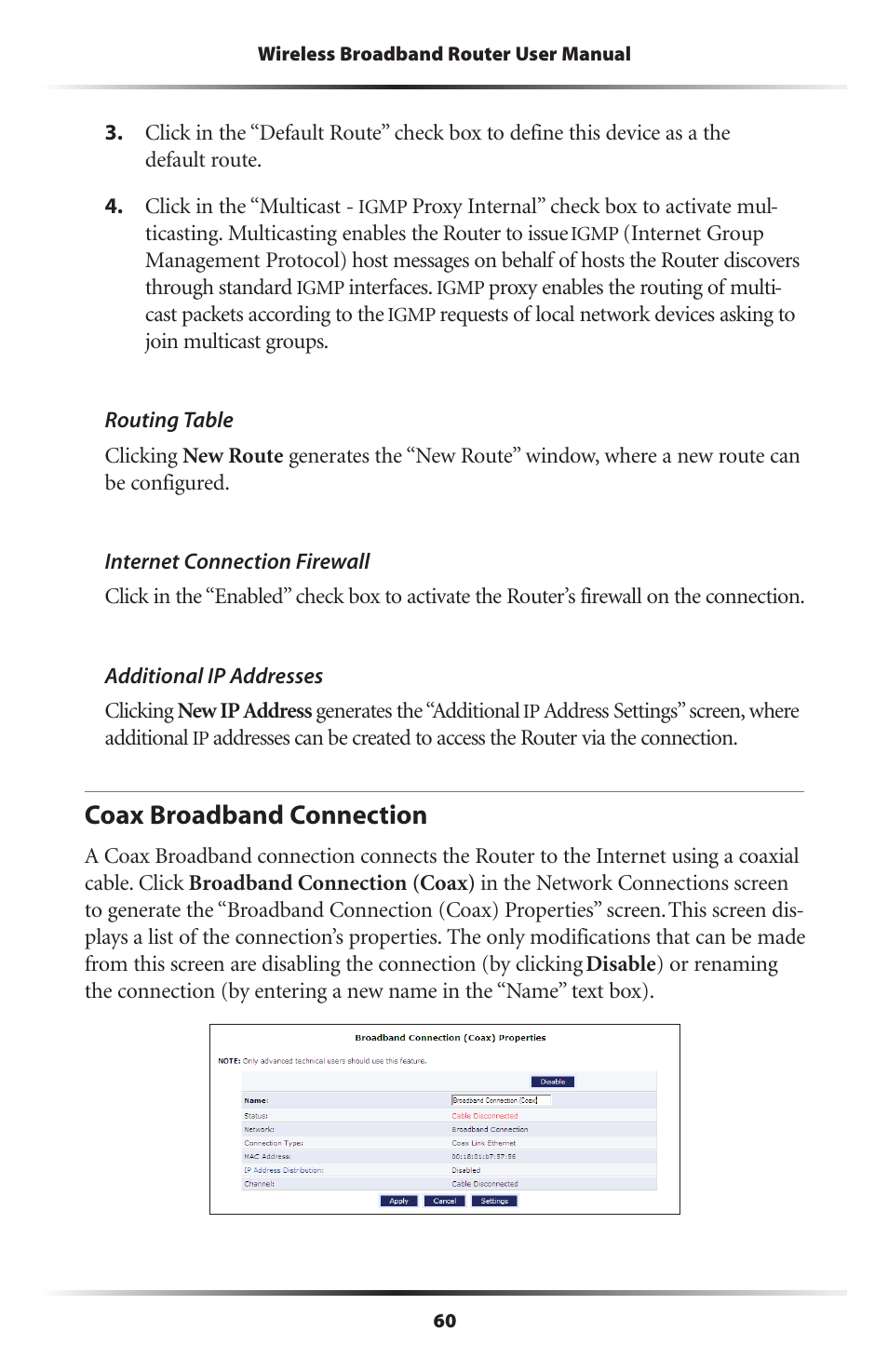 Coax broadband connection | Verizon MI424WR User Manual | Page 65 / 163